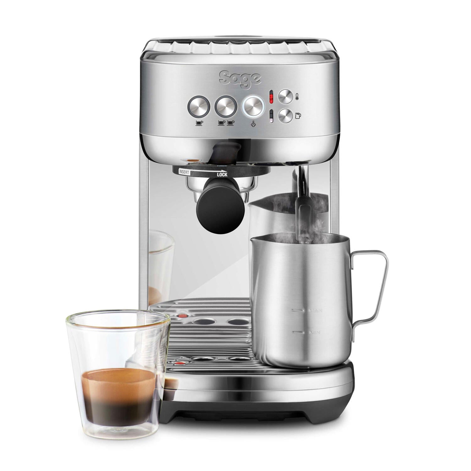 The Bambino Plus espressomaskine - Brushed Stainless Steel